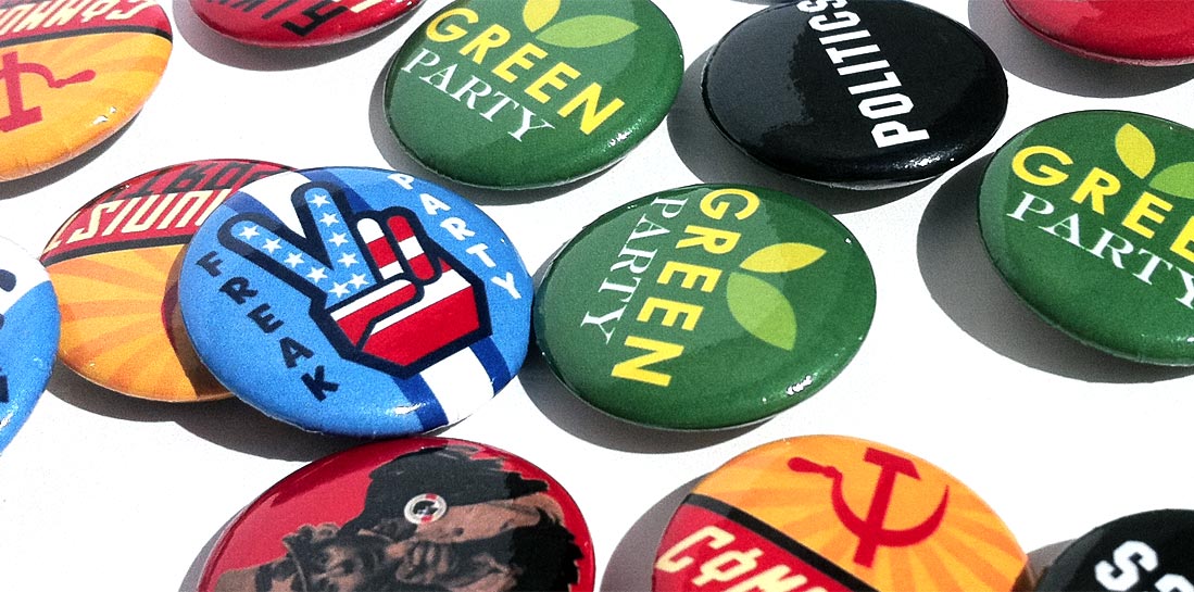 Party Affiliation Buttons